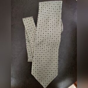 Fendi, Green and White, Silk Tie